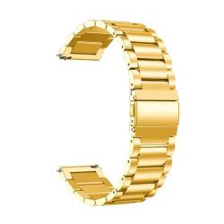 Poo4kark Edelstahlarmband für Uhr,Watch Band 【18/20/22 mm】 Mehrzweck-Uhrenarmband Metall Uhrenarmbänder mit Schnellverschluss geeignet für Damen&Herren (C-D, 20MM) von Poo4kark