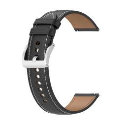 Poo4kark Stilvolles Ersatzarmband Kompatibel mit AmazfitActive für mehrere Modelle elektronischer Smartwatches, die mit Smartwatch kompatibel sind Armbanduhr Band (Black, One Size) von Poo4kark