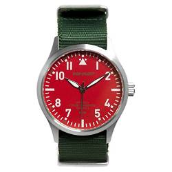 Pop-Pilot Herren Analog Quarz Uhr mit Nylon Armband P4260362632820 von Pop-Pilot