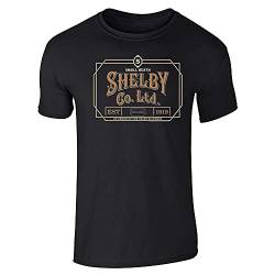 Peaky Blinders Merchandise Shelby Co Ltd Est 1919 Graphic Tee T-Shirt für Herren, schwarz, Mittel von Pop Threads