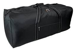 140 Liter große Reisetasche Gepäck Wochenende Taschen Cargo Taschen für Kleidung Aufbewahrung Fitnessstudio Wäschesäcke, Schwarz, 125L : 1 x Pack, Reisetasche von Pop-it-in-a-pelican