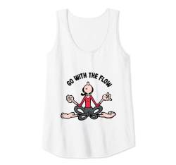 Damen Olive Oyl Yoga 4 Humanity Day "Go with the Flow" Tank Top von Popeye