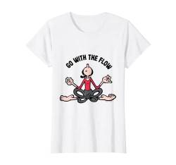 Olive Oyl Yoga 4 Humanity Day "Go with the Flow" T-Shirt von Popeye