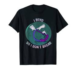 Olive Oyl Yoga für den Menschheitstag, "I BEND SO I DON't BREAK" T-Shirt von Popeye