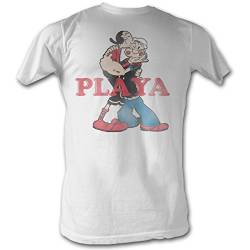 Popeye - Männer Playa T-Shirt in Weiß, XX-Large, White von Popeye