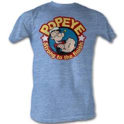 Popeye - Männer Strong T-Shirt In Light Blue Heather, Large, Light Blue Heather von Popeye