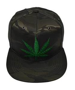 Popfizzy Unkrautmütze Unisex Topfblatt Hüte Cannabis Baseball Caps Hip-Hop Hüte Marihuana Snapback Cap Weed Geschenke für Steiner, Weed 31, Einheitsgröße von Popfizzy