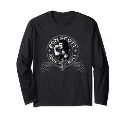 Bon Scott Rock n' Roll Lion Shield Langarmshirt von Popfunk