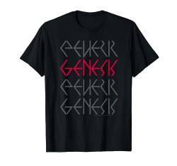 Genesis Logo Repeat T-Shirt von Popfunk