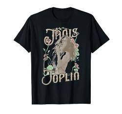 Janis Joplin Floral Frame T-Shirt von Popfunk