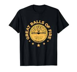 Sun Records Jerry Lee Lewis Great Balls of Fire T-Shirt von Popfunk