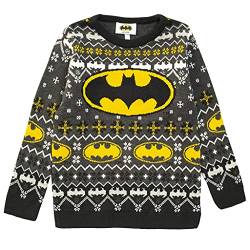 DC Comics Batman Classic Logo Jungen gestrickt Jumper Black 9-10 Jahre von Popgear