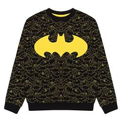 DC Comics Batman Logo Jungen Crewneck Sweatshirt. Schwarz 104 von Popgear