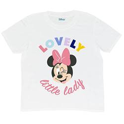 Disney Minnie Mouse Schöne kleine Dame Mädchen-T-Shirt Weiß 92 | Mickey Mouse und Freunde, Geschenkidee für Mädchen von Popgear