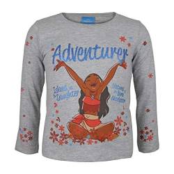 Disney Moana Abenteurer Mädchen Crewneck Sweatshirt Heather Grey 116 von Popgear