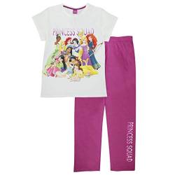 Disney Princess Princess Kader T Shirt, Damen, XS-4XL, Weiß/Pink, Offizielle Handelsware von Popgear
