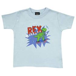 Disney Toy Story Rex Roar T Shirt, Kinder, Himmelblau, Offizielle Handelsware von Popgear