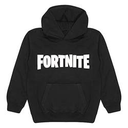 Fortnite Text Logo Jungen Pullover Hoodie Black 9-10 Jahre | PS4 PS5 Xbox PC Gamer Geschenke, Tween Teen Schuljungen Gaming Mit Kapuze Sweatshirt Top, Kinderkleidung, Kinder Geburtstagsgeschenkidee von Popgear