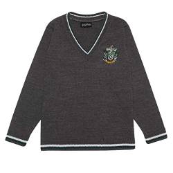 Harry Potter Slytherinhaus Junge Strickpullover Holzkohle 152 | Geschenkidee für Jungen, Teen Größen, Hogwarts, Zauberwelt von Popgear