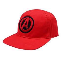 Marvel Comics Avengers änderbarer Logos Baseballmütze rot m-l von Popgear