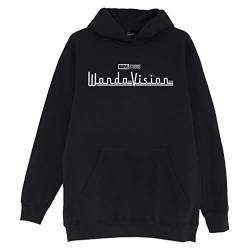 Marvel WandaVision Logo Kapuzenpullover, Damen, S-5XL, Schwarz, Offizielle Handelsware von Popgear