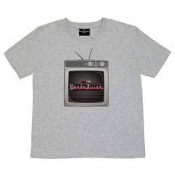 Marvel WandaVision TV Logo T Shirt, Kinder, 116-170, Heather Grey, Offizielle Handelsware von Popgear