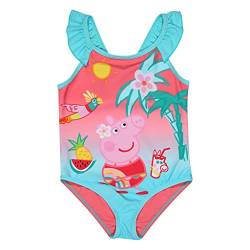 Peppa Pig Island Life Baby-Badeanzug Pale Turquoise 86 | Geschenkidee für Mädchen, Kinderbekleidung, Baby & Kleinkind Größen von Popgear