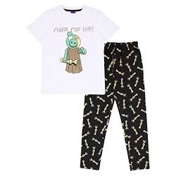 Popgear Piggy Zombie One of Us Boys Long Pyjama Set Weiß/Schwarz 5-6 Jahre von Popgear