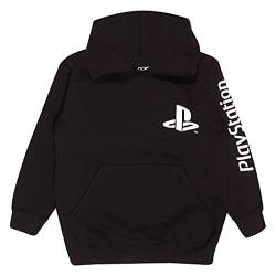 Popgear Playstation PS Logo Kapuzenpullover, Kinder, 116-182, Schwarz, Offizielle Handelsware von Popgear