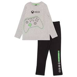 Popgear Xbox Controller Jungen Pyjama Set - lang -, Offizielles Lizenprodukt, Alter 5-15 Jahre, Gamer Geschenke, Jungen PJs Nachtwäsche, Kinderkleidung, Kindergeburtstag Geschenkidee von Popgear