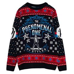 WWE AJ Styles Phenomenal Strickpullover, Adultes, Mehrfarbig, Offizielle Handelsware von Popgear