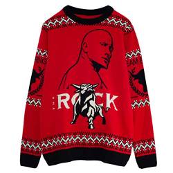 WWE The Rock Team Bring It Strickpullover, Damen, Rot, Offizielle Handelsware von Popgear