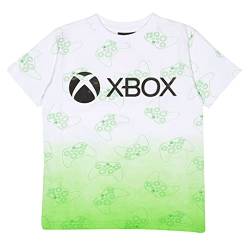 X-Box Controller-AOP. T Shirt, Kinder, 116-182, Weiß, Offizielle Handelsware von Popgear