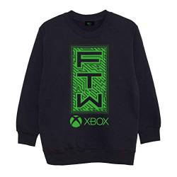 Xbox FTW Junge Crewneck Sweatshirt Schwarz 128 | Xbox One Series X Gamer Geschenke, Kinderkleidung, Geburtstagsgeschenkidee für Sohn, Bruder, Neffe von Popgear