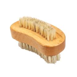 Porceosy Holz Nagelbürste Hand Fuß Reinigungsbürste Nagelbürste Doppelseitige Holz Nagel Reinigungsbürste für Zehen Nägel Burlywood von Porceosy
