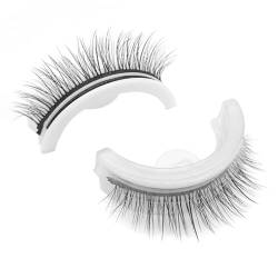 Selbstklebbares Wimpern wiederverwendbares 3D -Make -up -Wimpern -Eyelash -Selbstkleber falsches gefälschtes Wimpern für Frauen Mädchen Augen Make -up Tool 1Pair Style2 von Porgeel