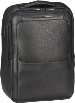 Porsche Design Roadster Leather Backpack S1  in Schwarz (13.5 Liter), Rucksack / Backpack von Porsche Design