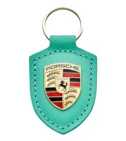Porsche Schlüsselanhänger mit Wappen "Driven by Dreams", Mintgrün, Mintgrün von Porsche