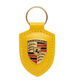 Porsche Speed Schlüsselanhänger aus Leder, Gelb, gelb von Porsche