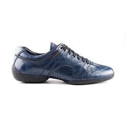 Portdance Herren Sneakers/Dance Sneakers PD Casual - Leder Blau - Sneaker Sohle [EUR 44] von Portdance