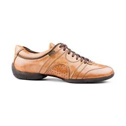 Portdance Herren Sneakers/Dance Sneakers PD Casual - Leder Camel - Sneaker Sohle [EUR 43] von Portdance