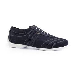 Portdance Herren Sneakers/Dance Sneakers PD Pietro Street - Nubuck Blau - Sneaker Sohle [EUR 44] von Portdance