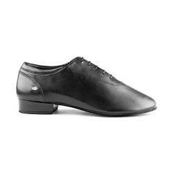 Portdance Herren Standard Tanzschuhe PD016 - Leder Schwarz - 2 cm Standard [EUR 41] von Portdance