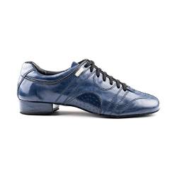 Portdance Herren Tanzschuhe/Dance Sneakers PD Casual - Leder Blau - Rauledersohle [EUR 45] von Portdance