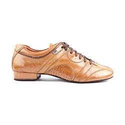 Portdance Herren Tanzschuhe/Dance Sneakers PD Casual - Leder Camel - Rauledersohle [EUR 42] von Portdance