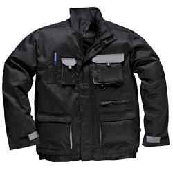 Portwest TX10GRRL Texo Kontrast jacket_p, groß Gr. Large, Schwarz - Schwarz von Portwest