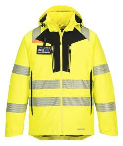 Portwest Unisex Warnschutz-Winterjacke, gelb, XL von Portwest