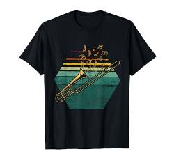 Orchester Musik Geschenk Retro Posaune T-Shirt von Posaunist Orchester Posaune Geschenk