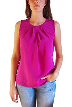 Posh Gear Damen Seidenbluse Gileseta Bluse aus 100% Seide, lila, Größe XL von Posh Gear