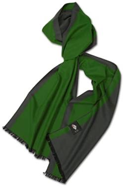 Posh Gear Herren Seiden Schal Silk Bicolor2 grün von Posh Gear